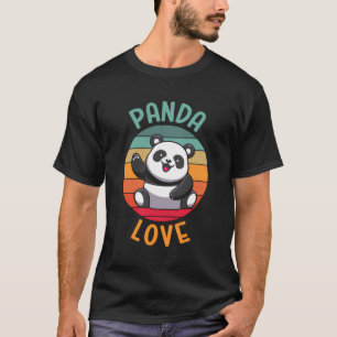 Funny Panda Bear Panda Kärlek Boys T Shirt