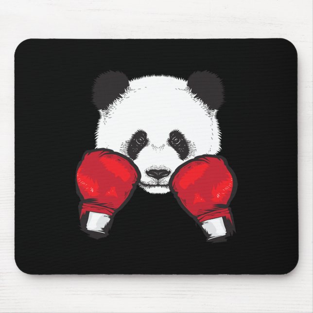 Funny Panda Boxing Coola Animal Lover Glove Boxer Musmatta (Framsidan)