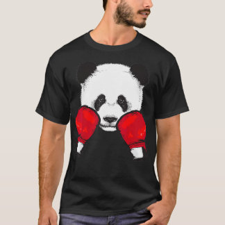 Funny Panda Boxing Coola Animal Lover Glove Boxer T Shirt