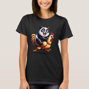 Funny Panda Chicken Tupp Djur älskare Manar Wome T Shirt