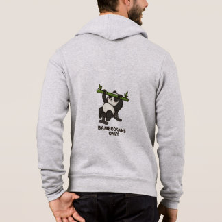 Funny Panda Gym Hoodie - Bamboo Gyms Only Fitness T Shirt