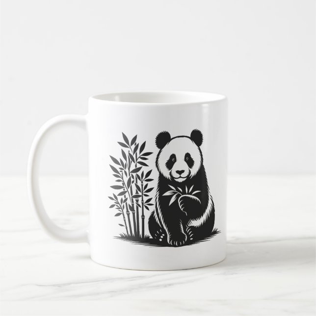 Funny Panda Kaffemugg (Vänster)