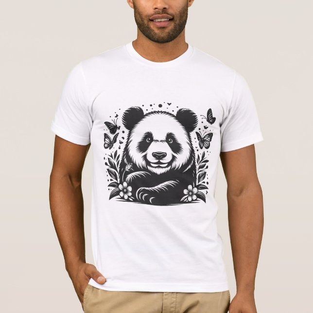 Funny Panda T Shirt (Framsida)