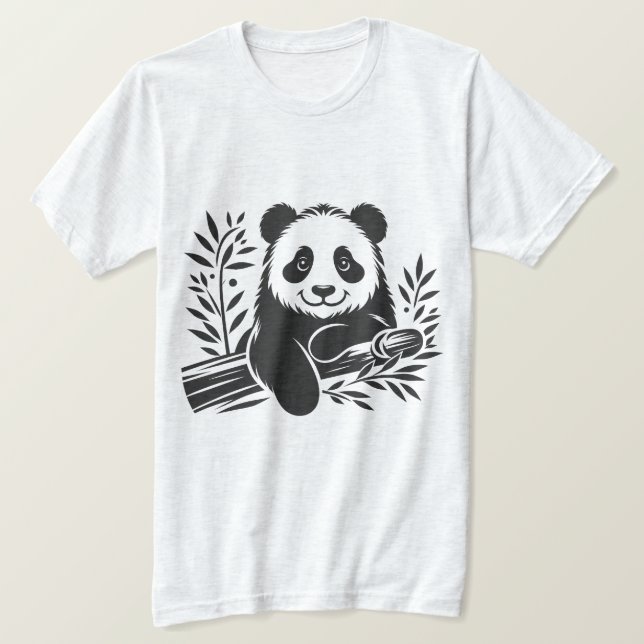 Funny Panda T Shirt (Design framsida)
