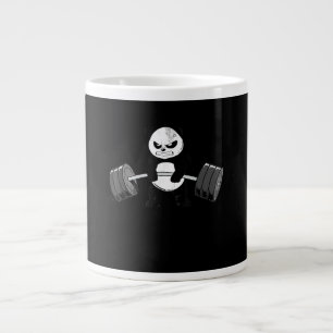 Funny Panda Workout Kitten Gym Deadlift Power Jumbo Mugg