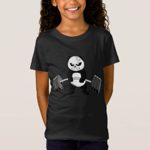 Funny Panda Workout Kitten Gym Deadlift Power T Shirt