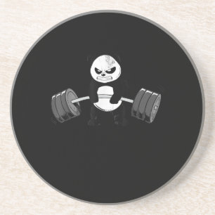 Funny Panda Workout Kitten Gym Deadlift Power Underlägg