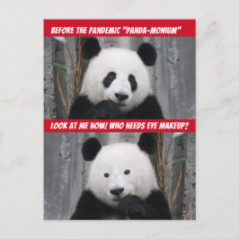 Funny pandemipandemi före och efter vykort
