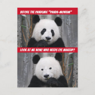 Funny pandemipandemi före och efter vykort