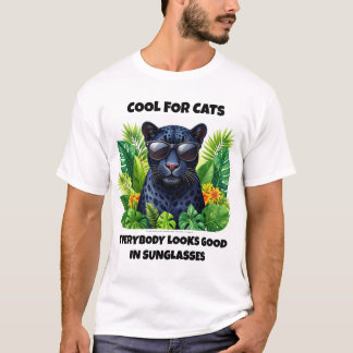 Funny Panther T-Shirt - Coola för Cats Design