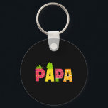 Funny Papa Fruitarian Lover Summer Men Fruit Slice Nyckelring<br><div class="desc">Funny Papa Fruitarian Lover Summer Men Fruit Slice</div>