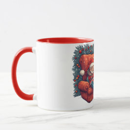 funny papa noel christmas, Holiday Drinking Mugg