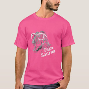 Funny Papasaurus T Rex Dinosaur Pappa Saurus Famil Shirt