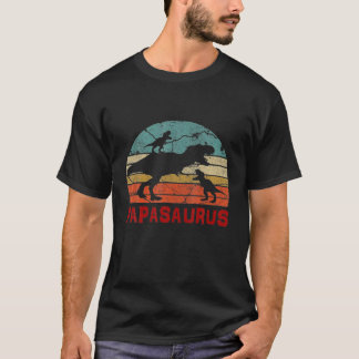 Funny Papasaurus T Rex Xmas Apparel For Men T Shirt