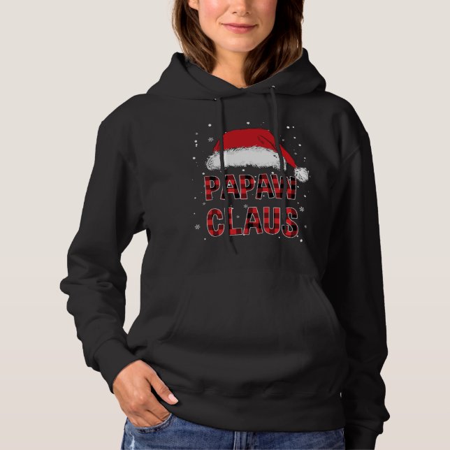Funny Papaw Claus Red Plade julfamiljen Pjs M T Shirt (Framsida)