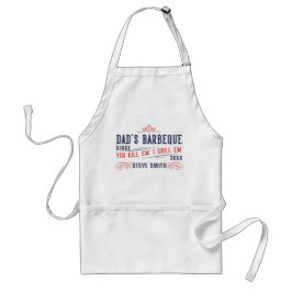Funny Pappa Barbeque Apron För manar Personlig Förkläde