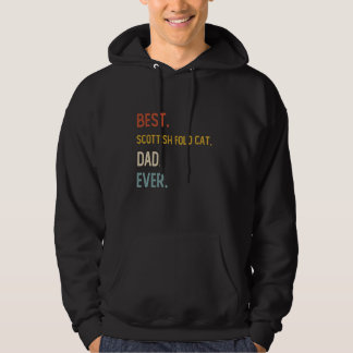 Funny Pappa Best Scottish Fold Cat Pappa någonsin  Hoodie