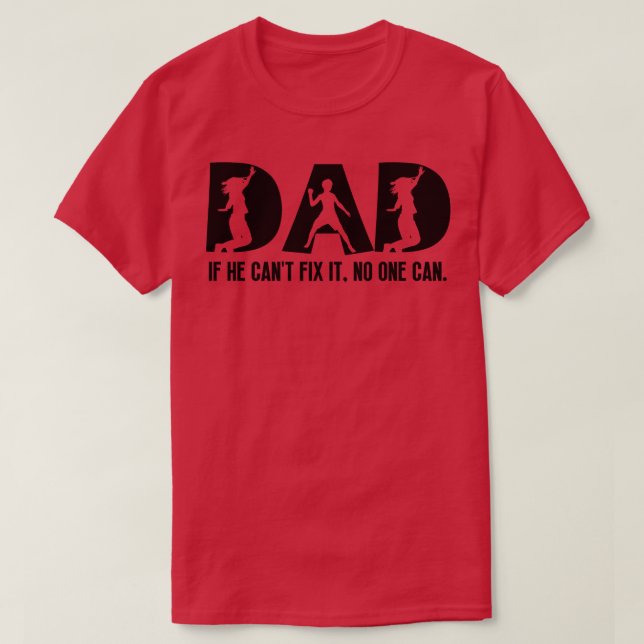 Funny Pappa Birthday 6 T Shirt (Design framsida)
