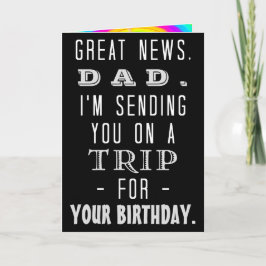 Funny Pappa Birthday Resa Retro Hippie Humor Kort