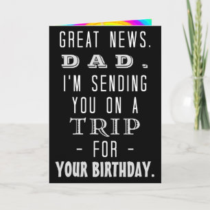 Funny Pappa Birthday Resa Retro Hippie Humor Kort