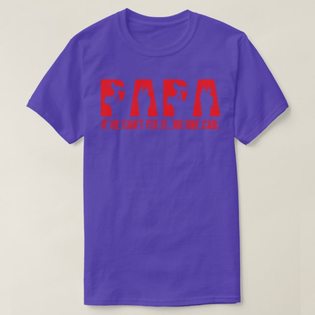 Funny Pappa Birthday T Shirt (Design framsida)