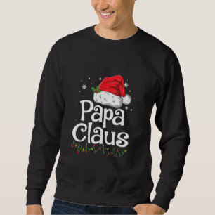 Funny Pappa Claus jul Pajamas Santa Lång Ärmad Tröja
