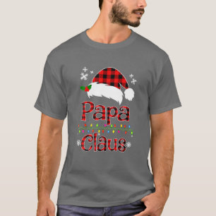 Funny Pappa Claus jul Red Play Pajamas Santa T Shirt