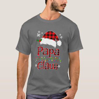 Funny Pappa Claus jul Red Play Pajamas Santa T Shirt