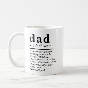 Funny Pappa Definition Anpassningsbar Kaffemugg