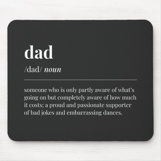 Funny Pappa Definition Black Musmatta (Framsidan)
