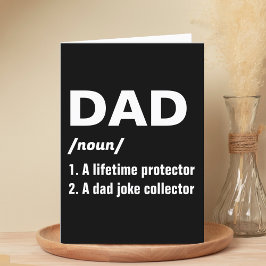 Funny Pappa Definition Lycklig Fars dag Tack Kort