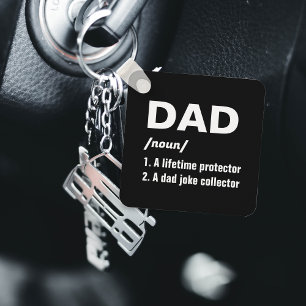 Funny Pappa Definition Photo Fars dag Nyckelring