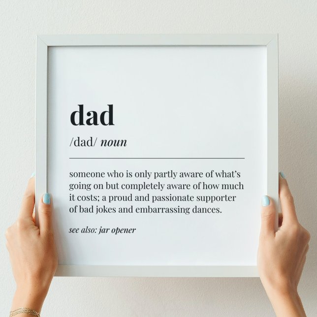 Funny Pappa Definition Poster (Skapare uppladdad)