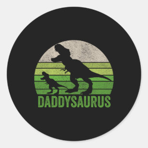 Funny pappa Dinosaur pappa Funny Fars dag Gift Runt Klistermärke