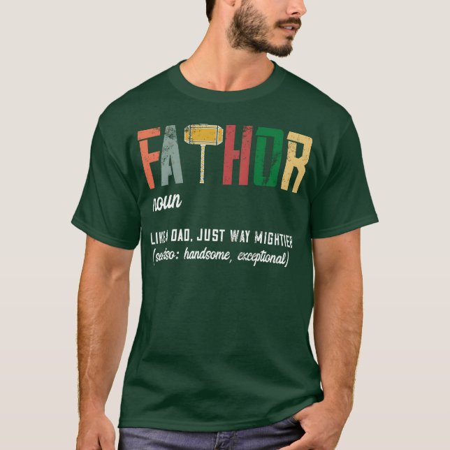 Funny Pappa Far Fa-vänner T Shirt (Framsida)
