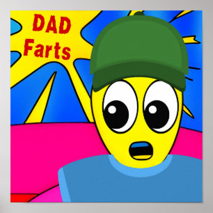 Funny Pappa Farts Poster