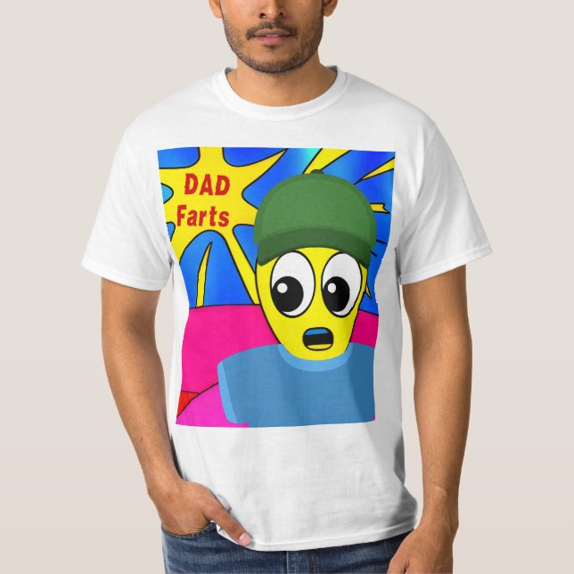 Funny Pappa Farts T Shirt (Framsida)