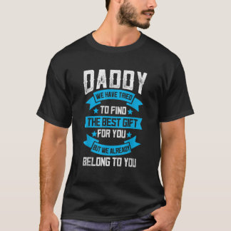 Funny pappa från Son Dotter Roligt Fars dag Pappa T Shirt