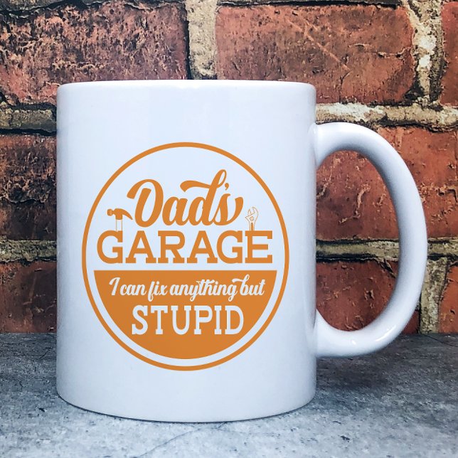 Funny Pappa Garage Kaffemugg (Skapare uppladdad)