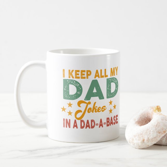 Funny Pappa Gift Joke-Loving Pappor Kaffemugg (Med munk)