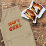 Funny Pappa Grill Backyard BBQ Party Manar Apron Långt Förkläde<br><div class="desc">Pappa Grill - han har en bq och hans grillning - kom ner</div>