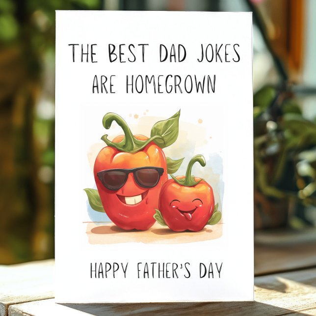 Funny Pappa Joke Garden Fars dag Kort (A funny fathers day card for gardeners.)
