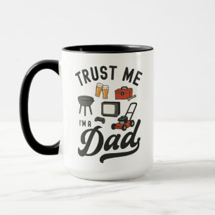 Funny Pappa Joke Gift för Fars dag Manar Sarkastic Mugg