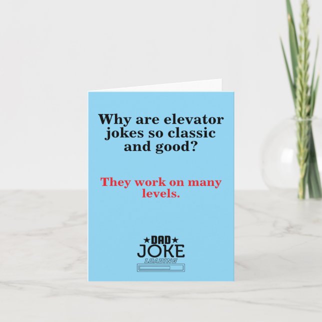 Funny Pappa Joke Helgkort (Framsida)