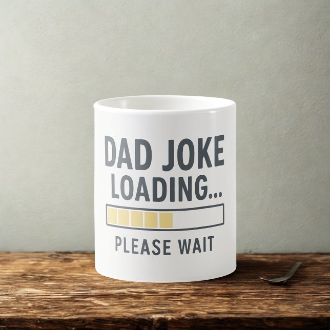 Funny Pappa Joke Loading Quote Mugg | Fars dag (Skapare uppladdad)