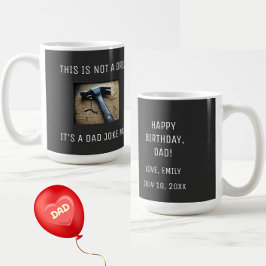 Funny Pappa Joke "Not a Drill" Far Birthday Pun Kaffemugg