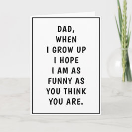 Funny Pappa Jokes Birthday Fars dag Kort