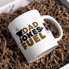 Funny Pappa Jokes Fuel Coffee Älskare Fars dag Kaffemugg