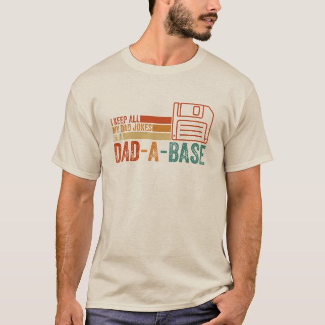 Funny Pappa Jokes T Shirt (Framsida)
