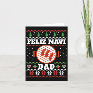 Funny Pappa jul Bbq Feliz Navi Pappa Uggly Kort